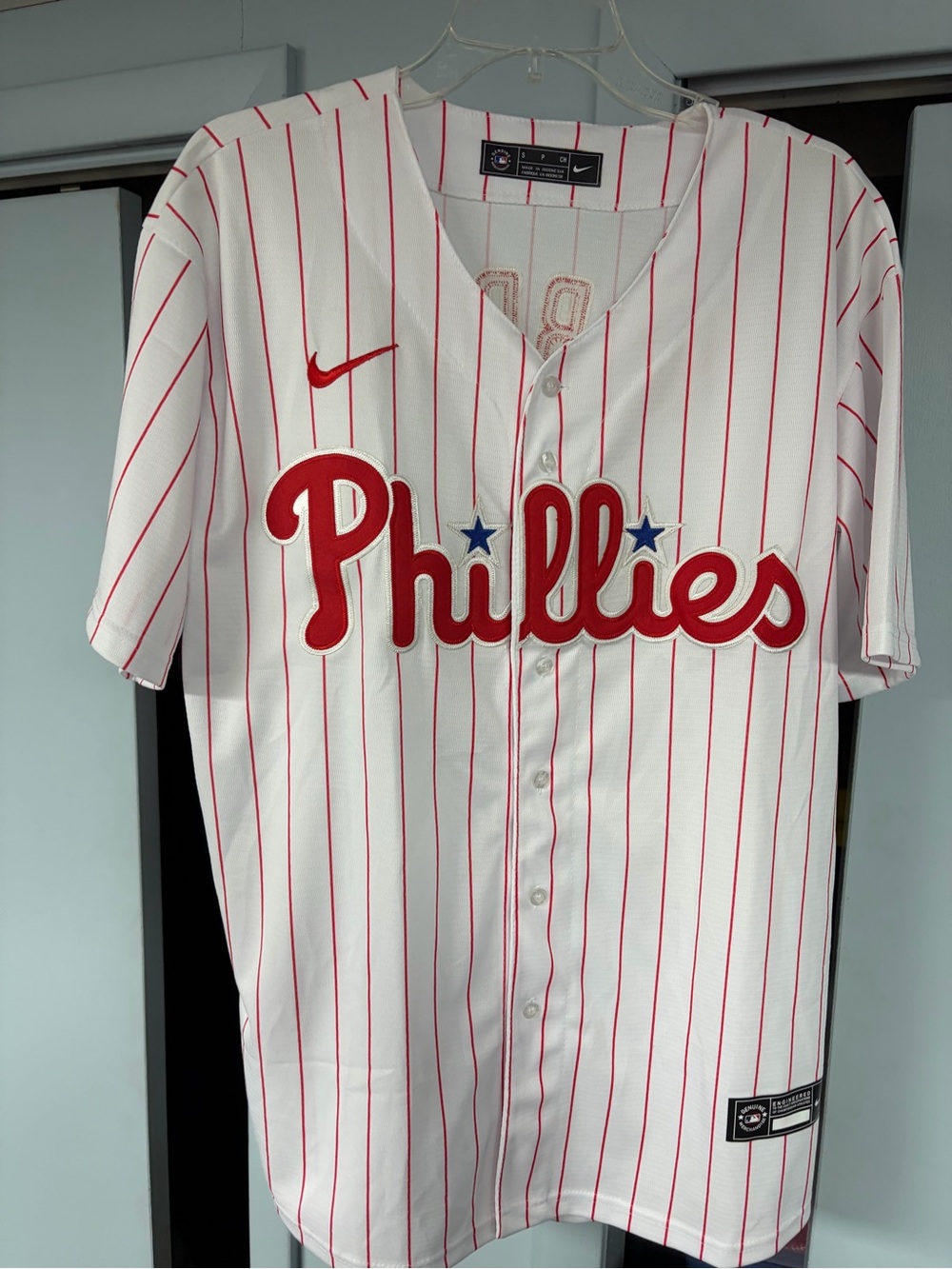 Philadelphia Phillies Bryce Harper nike MLB official home baseball jersey Small - Picture 5 of 12